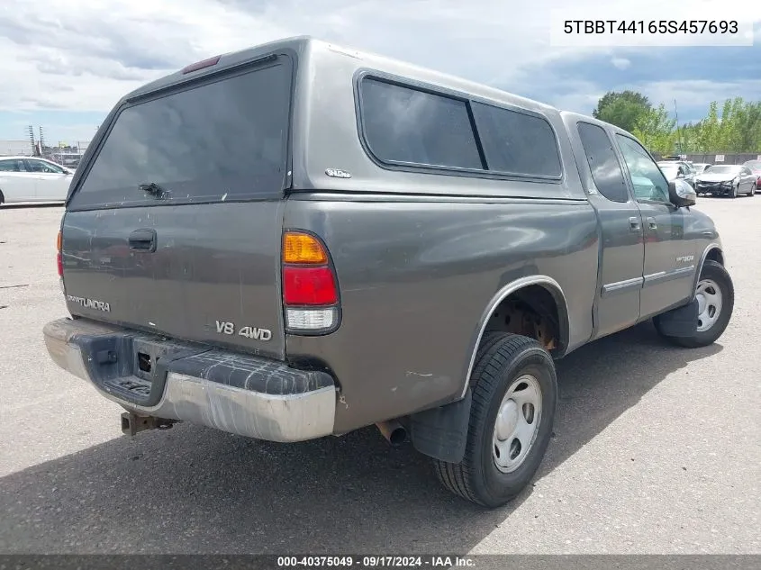 5TBBT44165S457693 2005 Toyota Tundra Sr5 V8