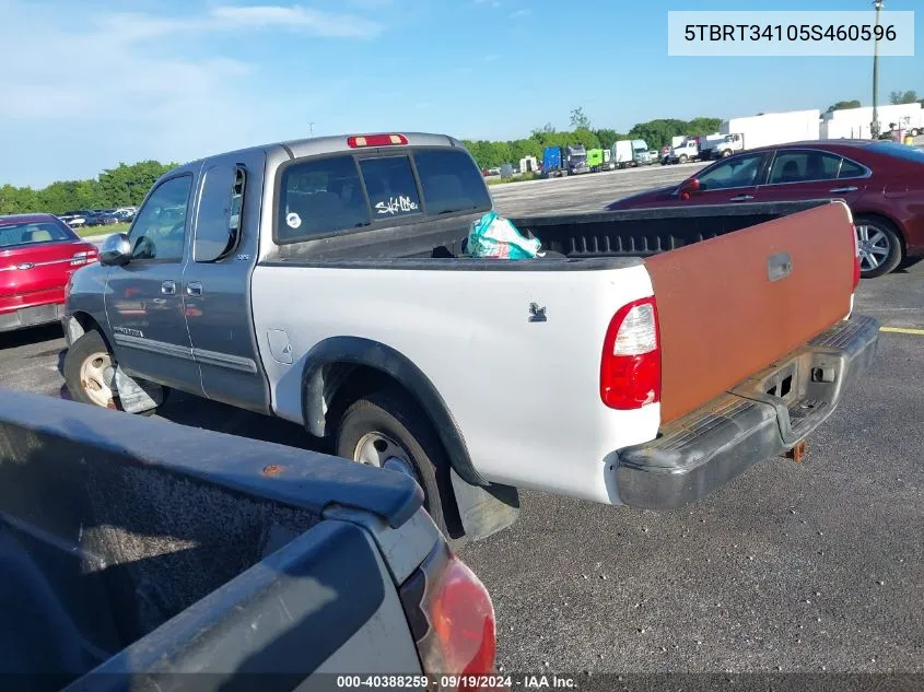 2005 Toyota Tundra Sr5 V8 VIN: 5TBRT34105S460596 Lot: 40388259