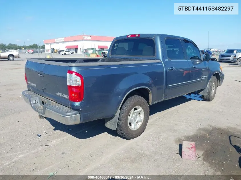 2005 Toyota Tundra Double Cab Sr5 VIN: 5TBDT44115S482297 Lot: 40466017