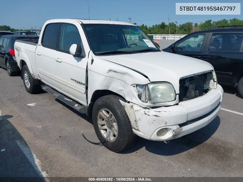 2005 Toyota Tundra Limited V8 VIN: 5TBDT48195S467797 Lot: 40509392