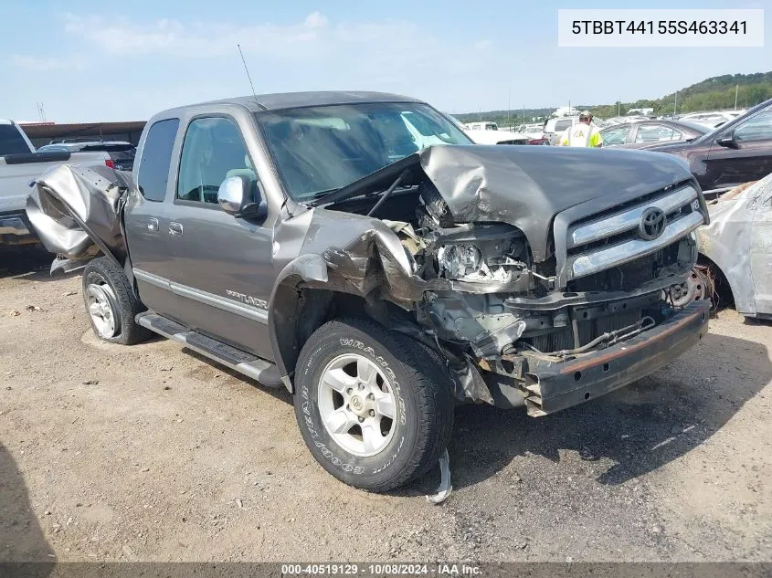 2005 Toyota Tundra Access Cab Sr5 VIN: 5TBBT44155S463341 Lot: 40519129