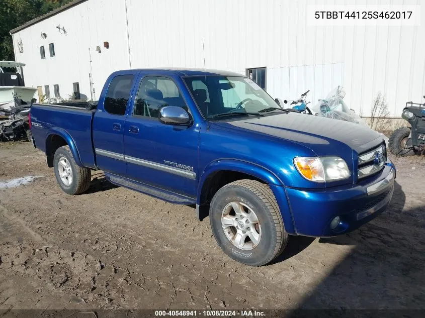 2005 Toyota Tundra Sr5 V8 VIN: 5TBBT44125S462017 Lot: 40548941