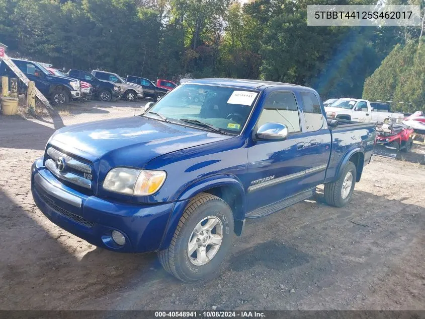 2005 Toyota Tundra Sr5 V8 VIN: 5TBBT44125S462017 Lot: 40548941