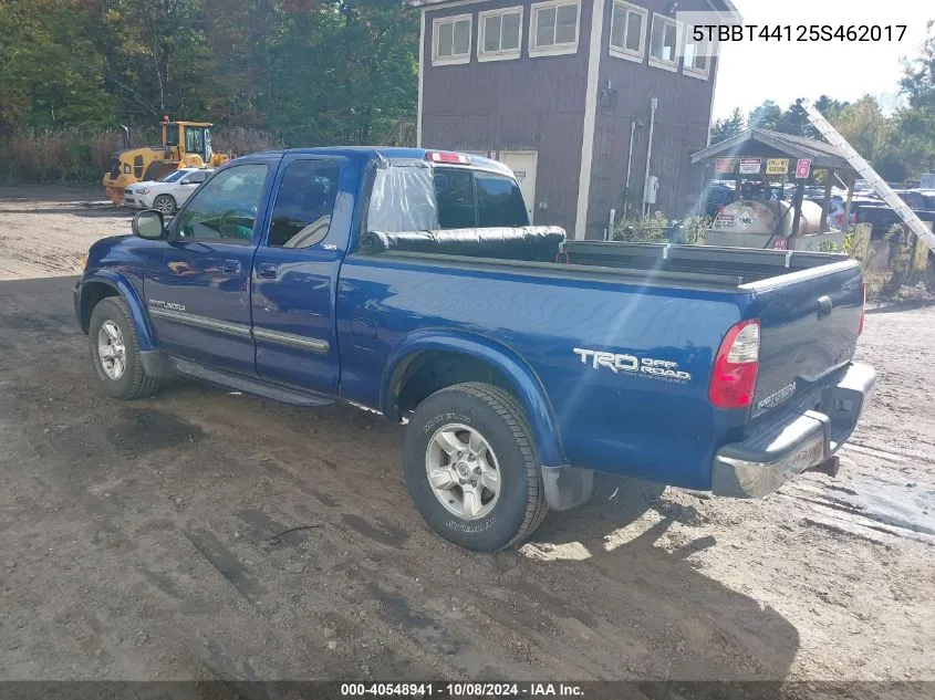 2005 Toyota Tundra Sr5 V8 VIN: 5TBBT44125S462017 Lot: 40548941