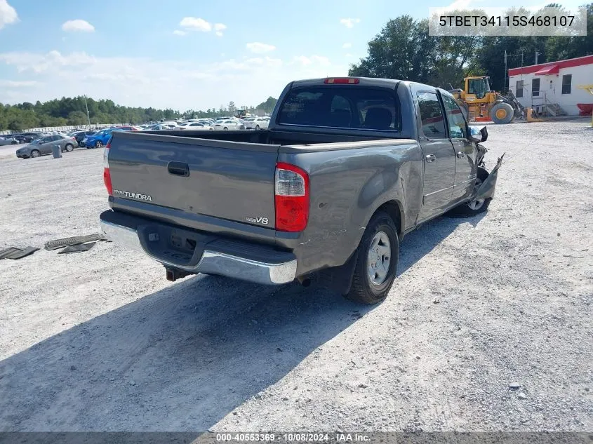 5TBET34115S468107 2005 Toyota Tundra Sr5 V8