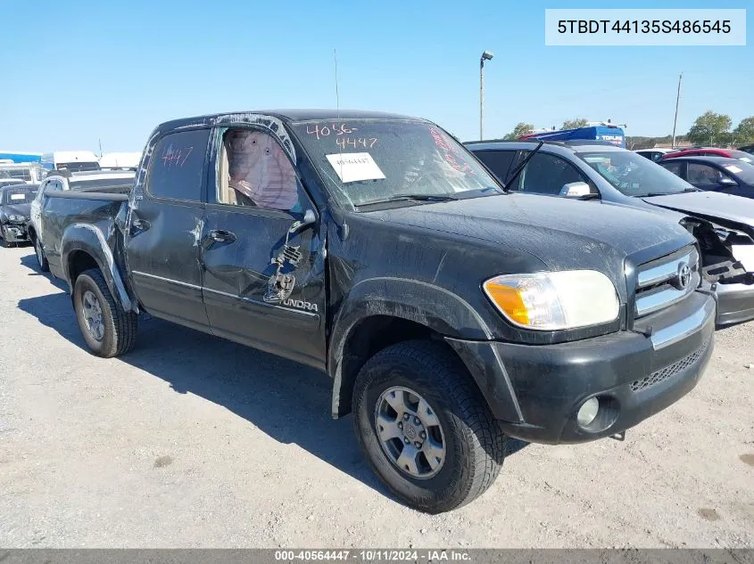 2005 Toyota Tundra Sr5 V8 VIN: 5TBDT44135S486545 Lot: 40564447