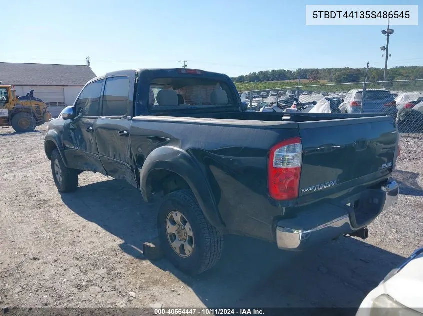 2005 Toyota Tundra Sr5 V8 VIN: 5TBDT44135S486545 Lot: 40564447