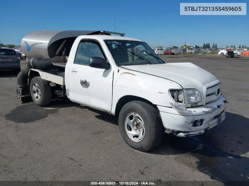 2005 Toyota Tundra Base V8 VIN: 5TBJT32135S459605 Lot: 40616803