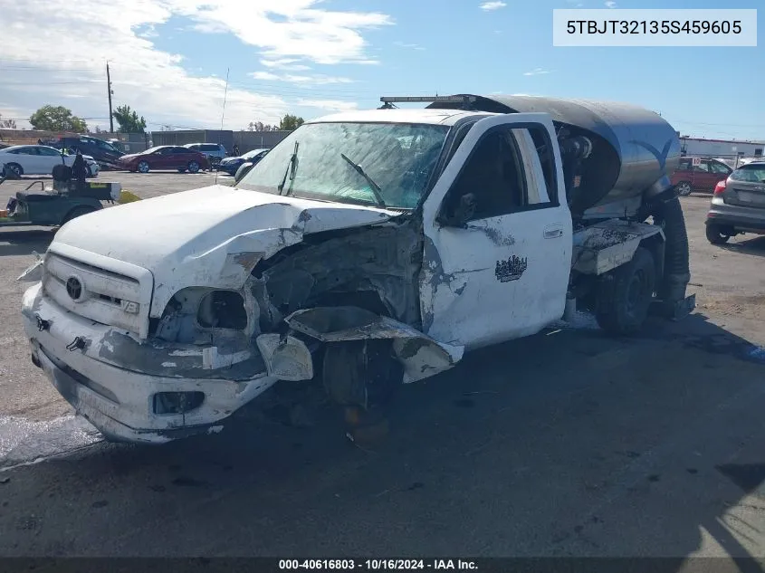 2005 Toyota Tundra Base V8 VIN: 5TBJT32135S459605 Lot: 40616803