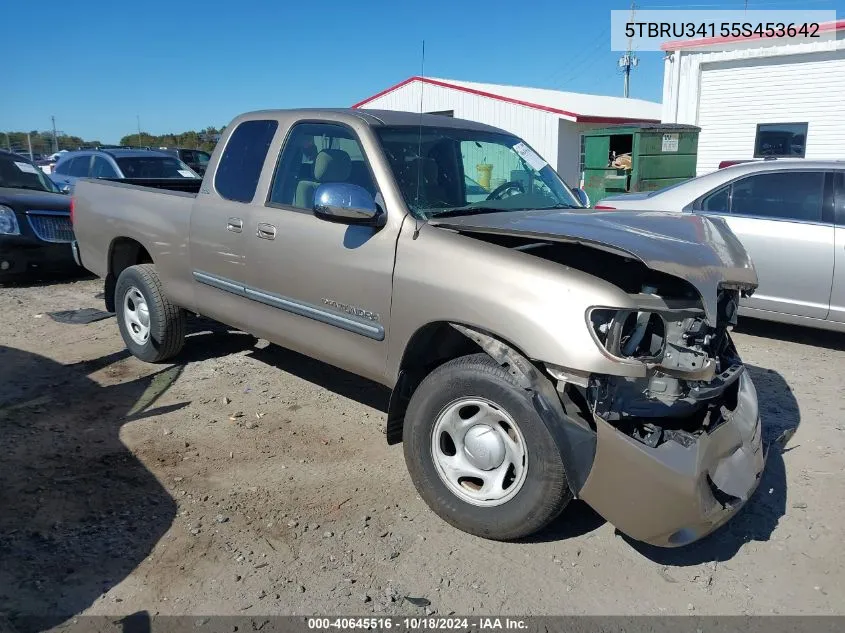 2005 Toyota Tundra Sr5 VIN: 5TBRU34155S453642 Lot: 40645516