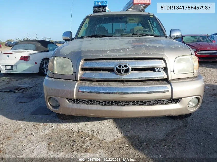 5TDRT34175F457937 2005 Toyota Tundra Access Cab Sr5