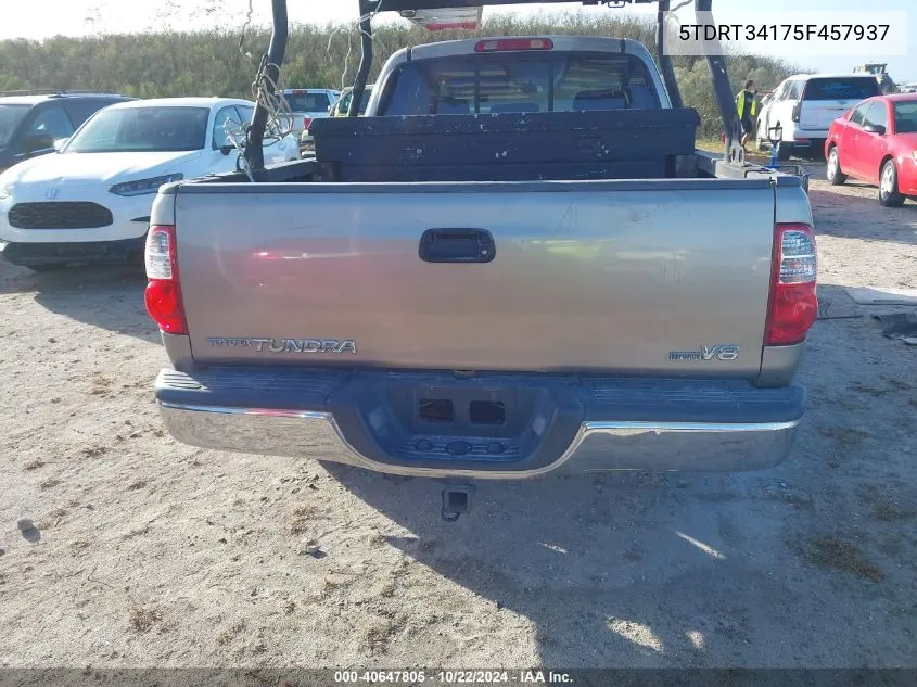 5TDRT34175F457937 2005 Toyota Tundra Access Cab Sr5