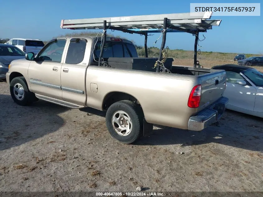 5TDRT34175F457937 2005 Toyota Tundra Access Cab Sr5