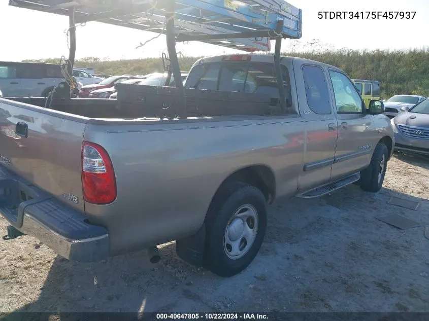 5TDRT34175F457937 2005 Toyota Tundra Access Cab Sr5