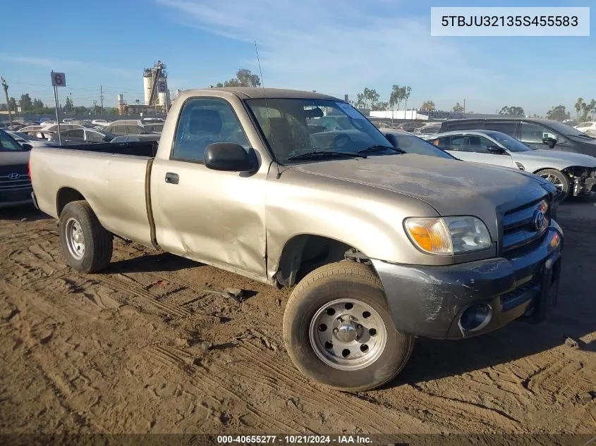 2005 Toyota Tundra VIN: 5TBJU32135S455583 Lot: 40655277