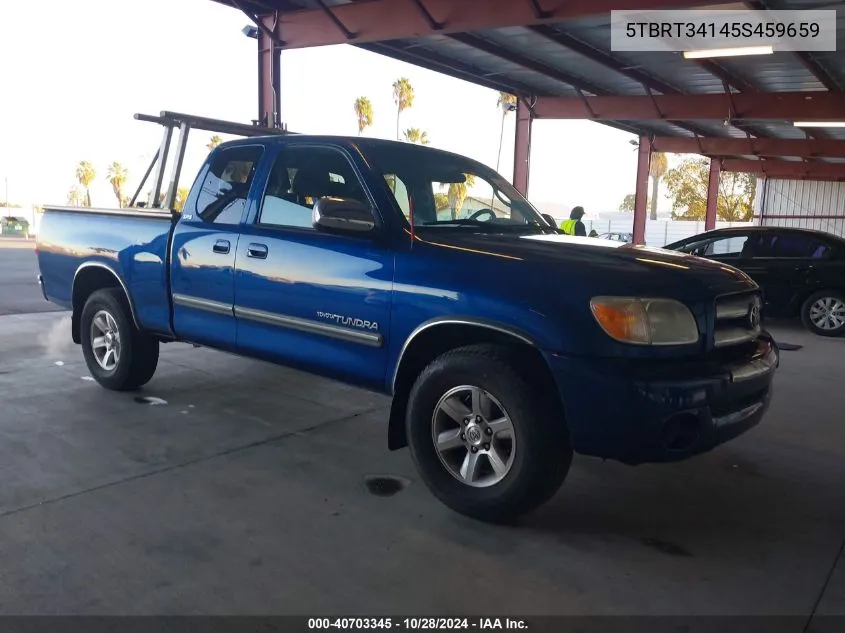 2005 Toyota Tundra Sr5 V8 VIN: 5TBRT34145S459659 Lot: 40703345