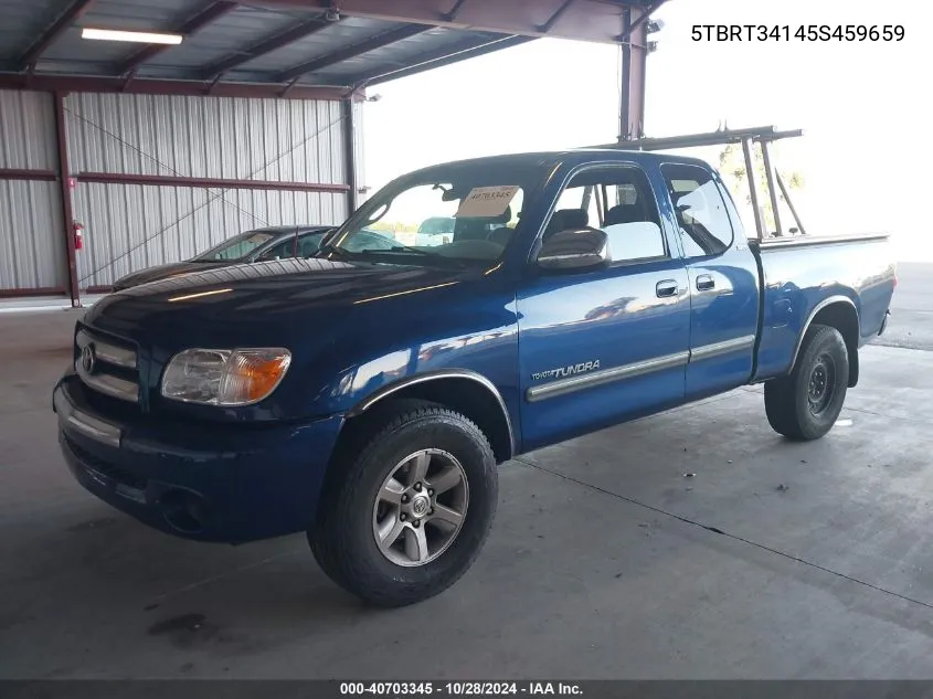 2005 Toyota Tundra Sr5 V8 VIN: 5TBRT34145S459659 Lot: 40703345