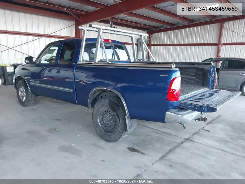 2005 Toyota Tundra Sr5 V8 VIN: 5TBRT34145S459659 Lot: 40703345