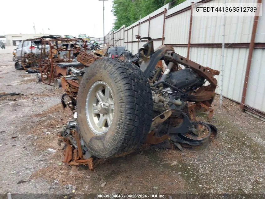 5TBDT44136S512739 2006 Toyota Tundra Sr5 V8