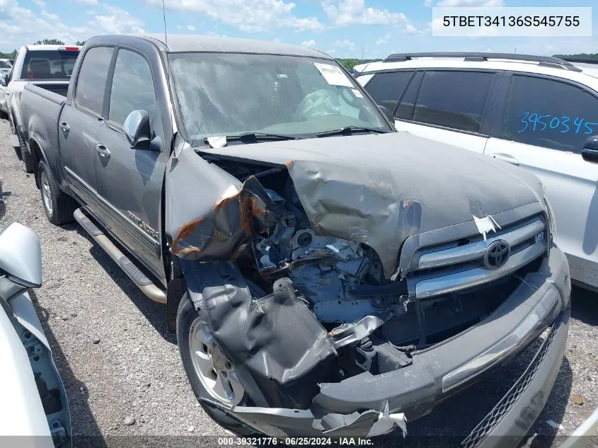 5TBET34136S545755 2006 Toyota Tundra Sr5 V8