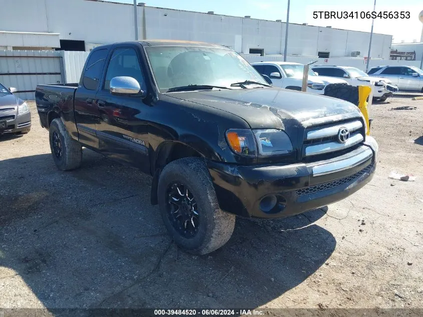 2006 Toyota Tundra Sr5 VIN: 5TBRU34106S456353 Lot: 39484520