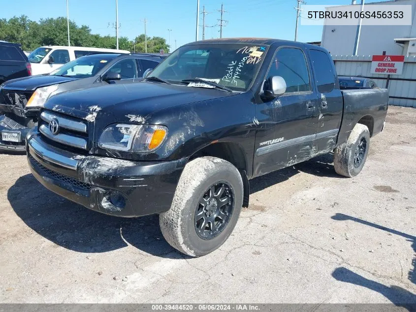 2006 Toyota Tundra Sr5 VIN: 5TBRU34106S456353 Lot: 39484520