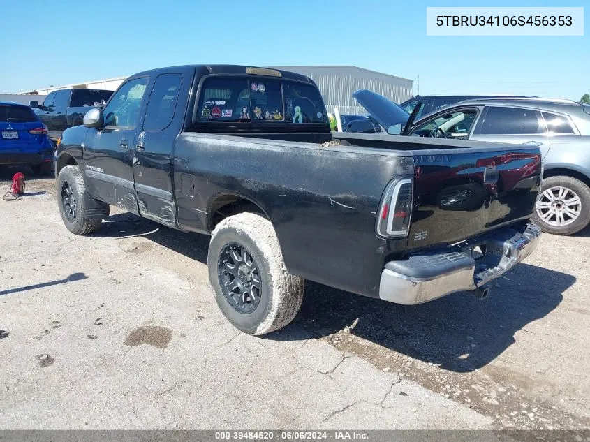 2006 Toyota Tundra Sr5 VIN: 5TBRU34106S456353 Lot: 39484520