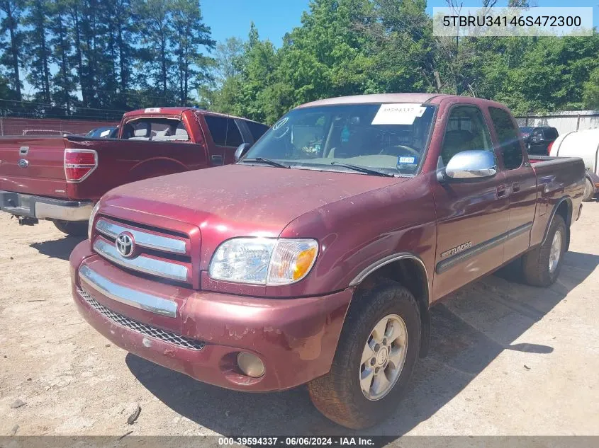 2006 Toyota Tundra Sr5 VIN: 5TBRU34146S472300 Lot: 39594337