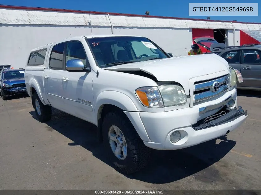 5TBDT44126S549698 2006 Toyota Tundra Sr5 V8