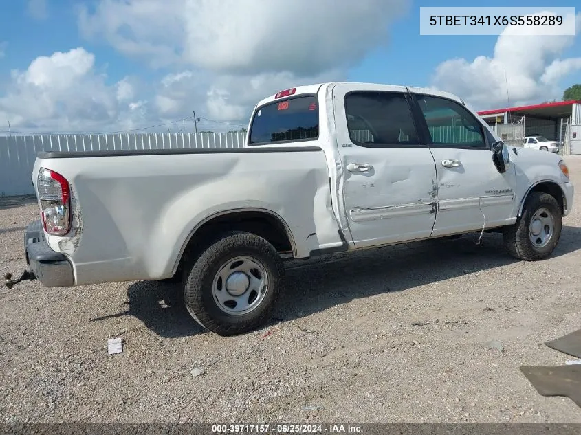 2006 Toyota Tundra Sr5 V8 VIN: 5TBET341X6S558289 Lot: 39717157