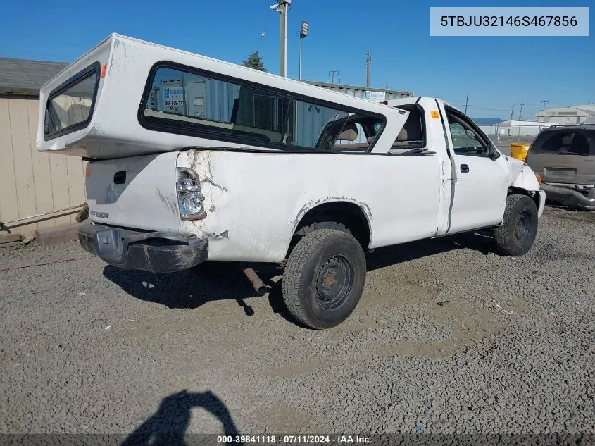 2006 Toyota Tundra VIN: 5TBJU32146S467856 Lot: 39841118