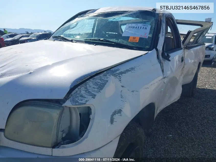 2006 Toyota Tundra VIN: 5TBJU32146S467856 Lot: 39841118