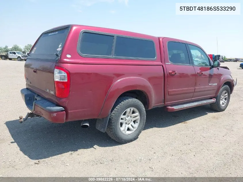 5TBDT48186S533290 2006 Toyota Tundra Double Cab Limited