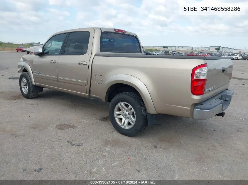 2006 Toyota Tundra Sr5 V8 VIN: 5TBET34146S558286 Lot: 39902135