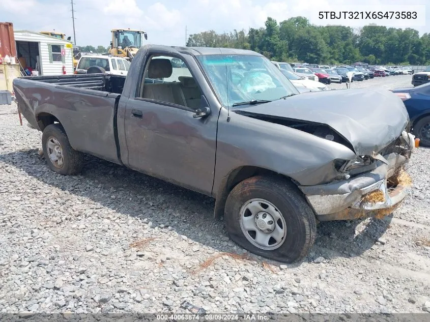 2006 Toyota Tundra Base V8 VIN: 5TBJT321X6S473583 Lot: 40063874