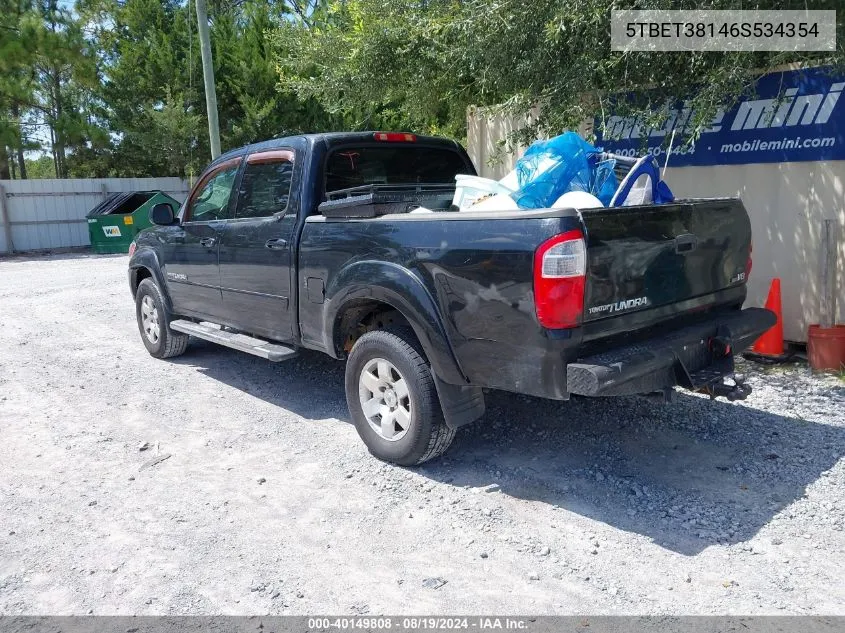 5TBET38146S534354 2006 Toyota Tundra Limited V8