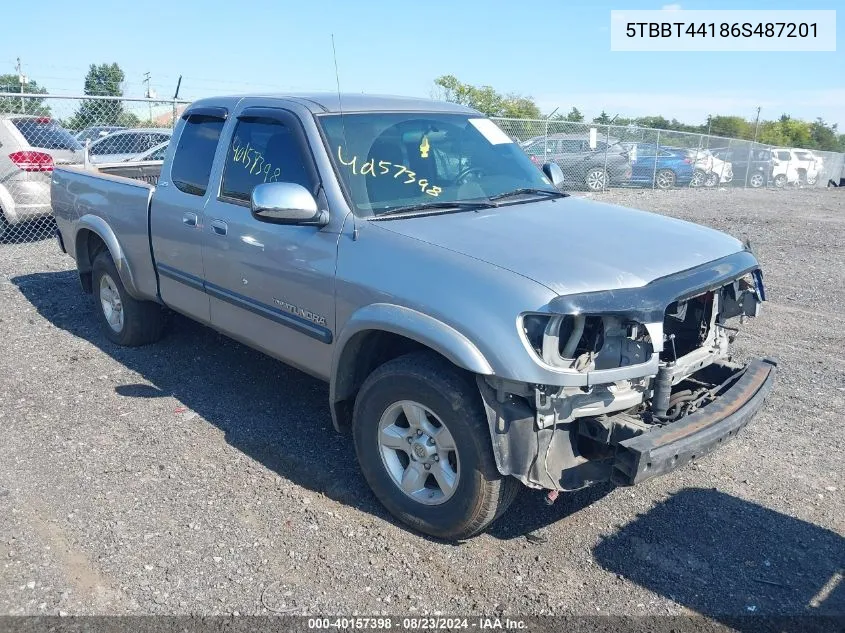 5TBBT44186S487201 2006 Toyota Tundra Sr5 V8