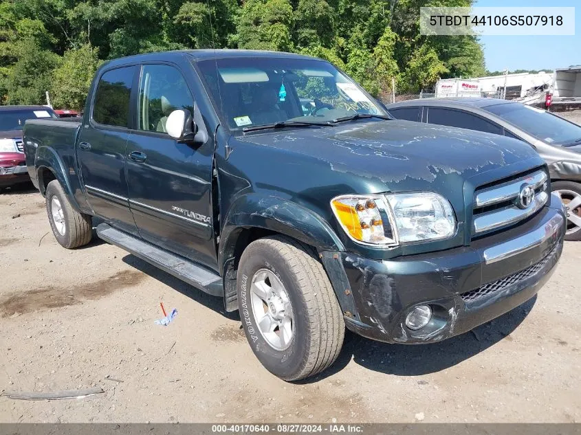 5TBDT44106S507918 2006 Toyota Tundra Sr5 V8