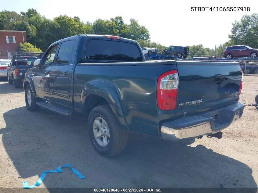 5TBDT44106S507918 2006 Toyota Tundra Sr5 V8