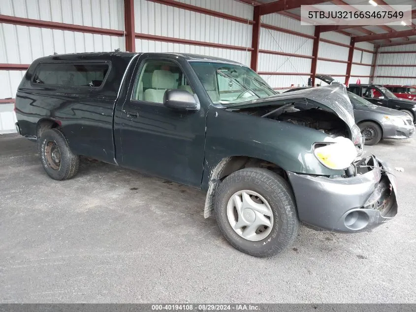 2006 Toyota Tundra VIN: 5TBJU32166S467549 Lot: 40194108