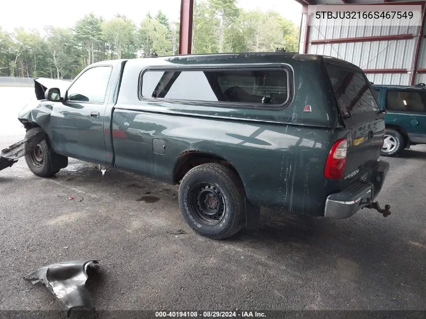 2006 Toyota Tundra VIN: 5TBJU32166S467549 Lot: 40194108