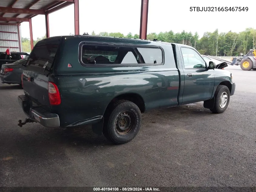 2006 Toyota Tundra VIN: 5TBJU32166S467549 Lot: 40194108