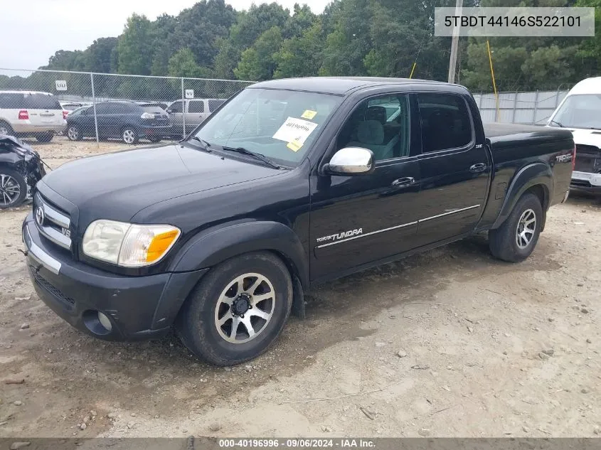 2006 Toyota Tundra Sr5 V8 VIN: 5TBDT44146S522101 Lot: 40196996