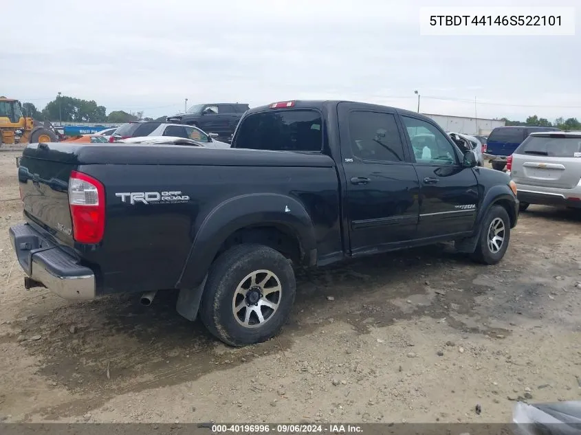 2006 Toyota Tundra Sr5 V8 VIN: 5TBDT44146S522101 Lot: 40196996