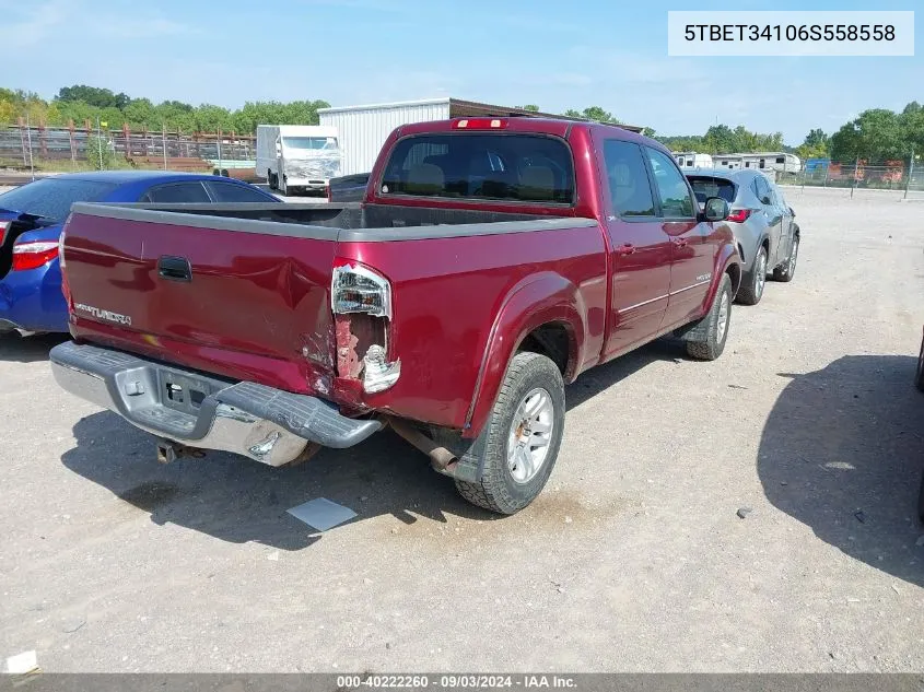 5TBET34106S558558 2006 Toyota Tundra Sr5 V8