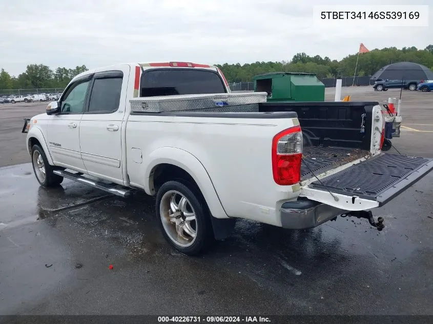 2006 Toyota Tundra Sr5 V8 VIN: 5TBET34146S539169 Lot: 40653146