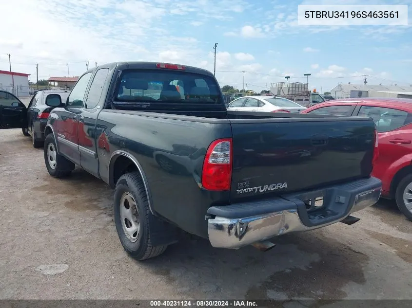 2006 Toyota Tundra Sr5 VIN: 5TBRU34196S463561 Lot: 40231124