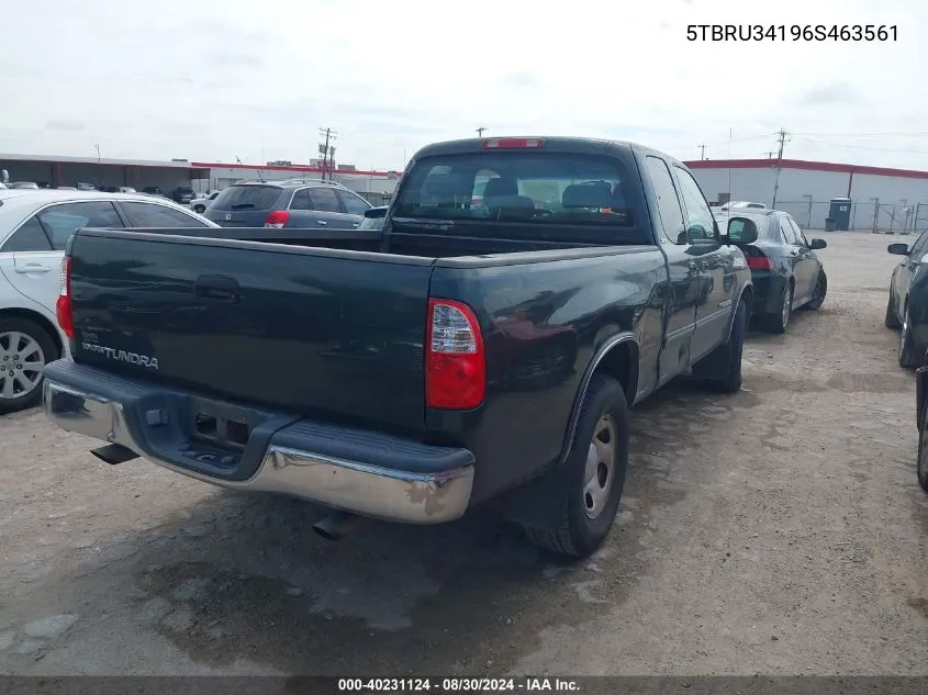 2006 Toyota Tundra Sr5 VIN: 5TBRU34196S463561 Lot: 40231124