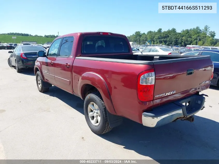 5TBDT44166S511293 2006 Toyota Tundra Sr5 V8