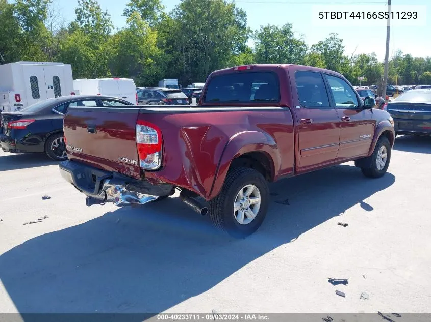 5TBDT44166S511293 2006 Toyota Tundra Sr5 V8